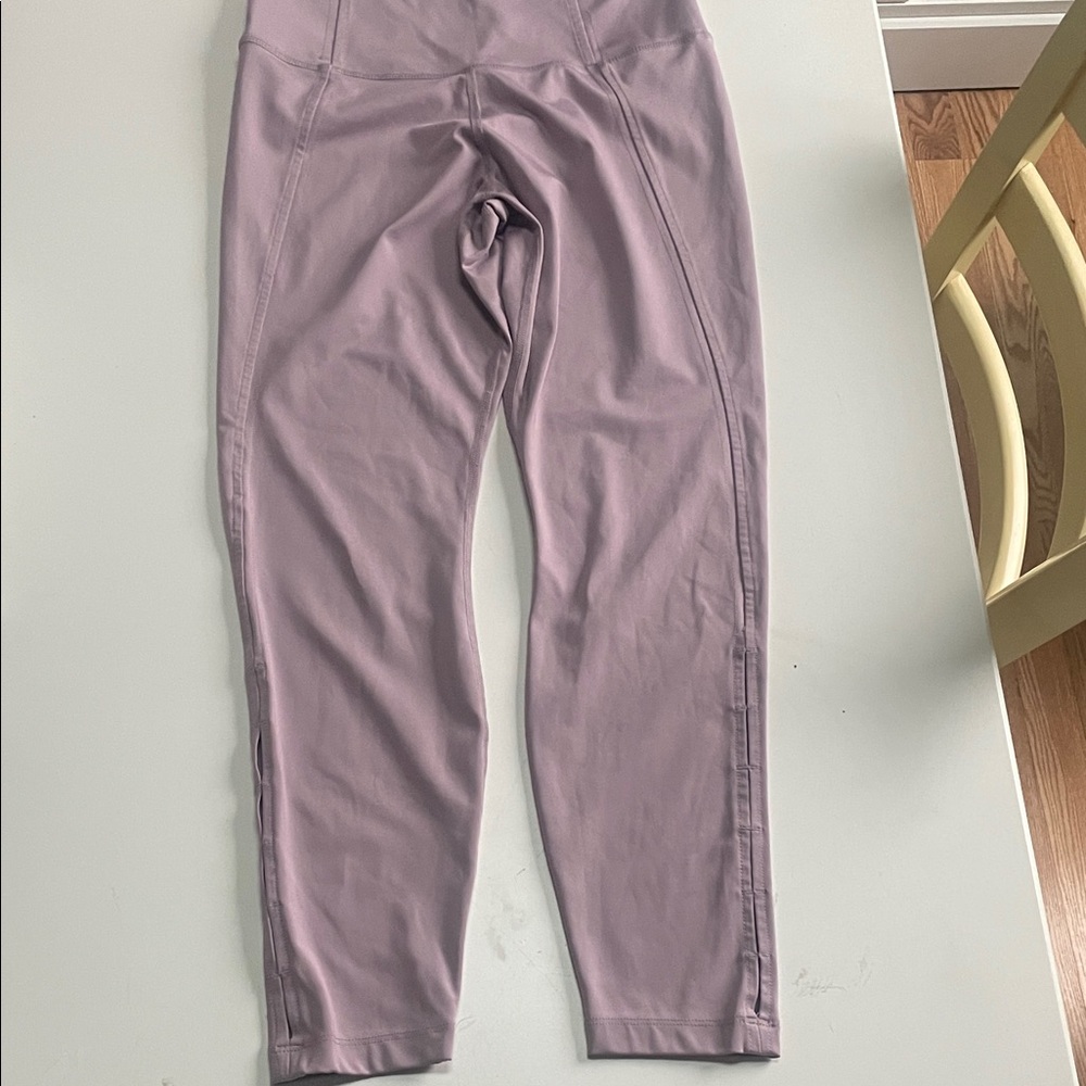Nike Yoga Women’s Lavender High-Waisted Leggings Waist width 13”, Length 33”